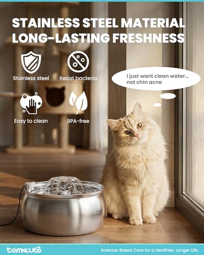 Cat Water Fountain Stainless Steel (135 Fl Oz)