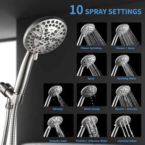 10 Spray Shower Head with Handheld