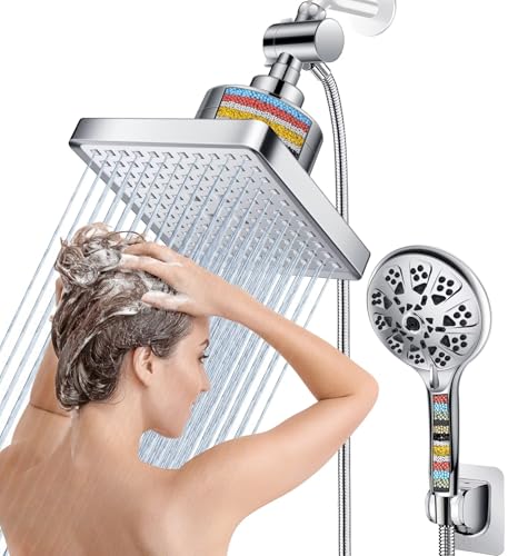 Dual Filtered Rain Shower Head Combo