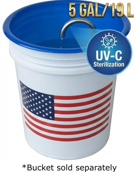 5-Gal (19L) Dog Water Dispenser & Fountain for Large Dogs, Anti-Splash Design with UV-C Filtration, XL Capacity, Keeps Floors Dry – Freedom Pet Fountain