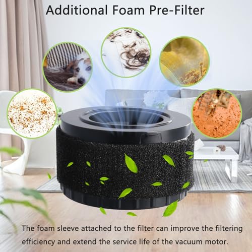 4 Pcs DC5151H HEPA Filter Compatible with DEWALT DC5151H DC515 DCV517