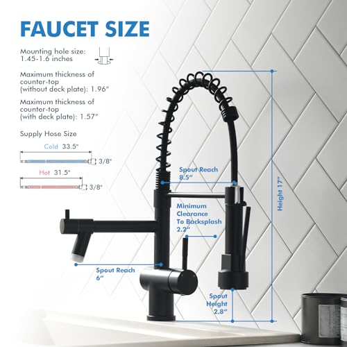Kitchen Faucet with Pull Down Sprayer
