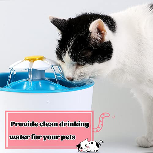 8 Pieces Cat Pet Water Fountain Filters Replacement Round Filter Foam for Pet Cat Drink Water Sponge Filter Replacement for 2. 5 L