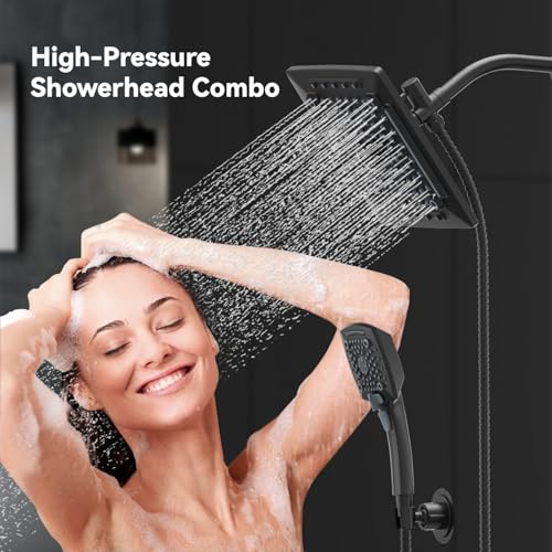 Rain Shower Head with Handheld Spray