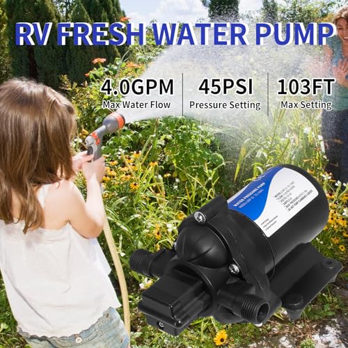 12V DC RV Fresh Water Pump for Home (81.12 Ounce)