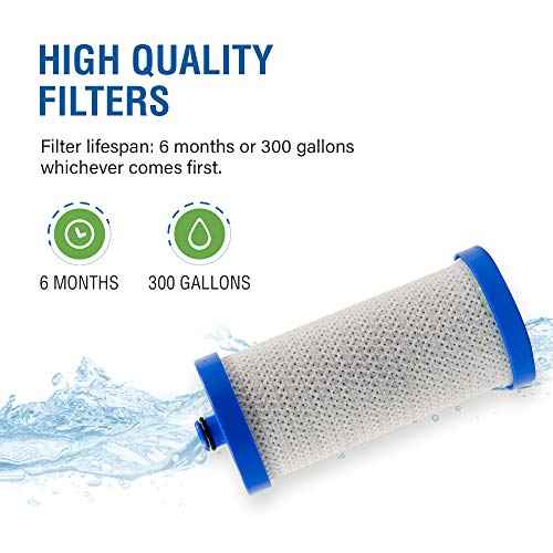 SGF-WF1CB (2 pack) 240394501, NGRG-2000, RF-100, RG-100, 218710901 Kenmore 469910 Frigidaire Replacement Water Filter