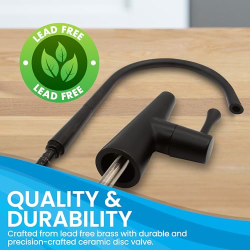 Non-Air-Gap Brass RO Faucet, Matte Black