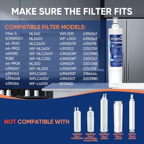 4396508 NSF 53&42 Certified Refrigerator Water Filter (2 Count)