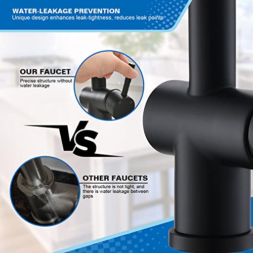Commercial Kitchen Faucet with Pull Down Sprayer