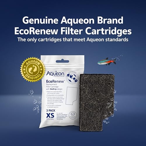 Aquarium Fish Tank EcoRenew Filter Cartridge (3 Count)