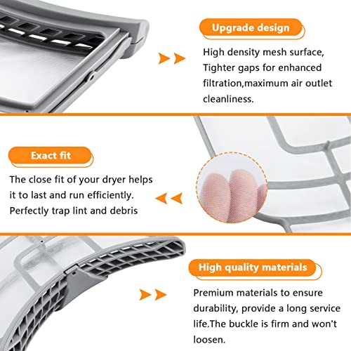 UPGRADED ADQ73373201 Dryer Lint Filter for LG Kenmore Dryer Lint Screen by Blutoget (2 Count)
