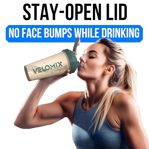 2 Pack 28oz Protein Shaker Bottle for Protein Mixes (2 Count)