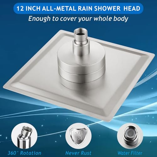 Rain Shower Head with Filtered