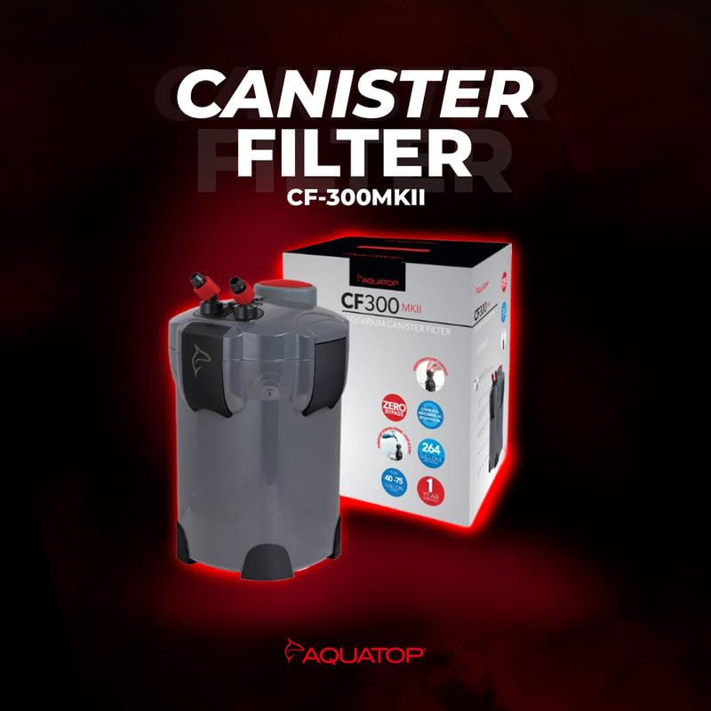 3 Stage 264 GPH Canister Filter with Super Quiet Vortex Easy Prime