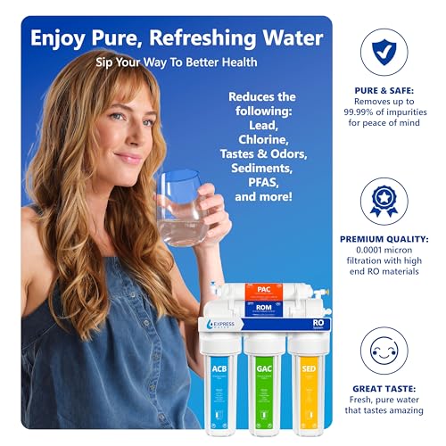 RO5DX, 5-Stage Under Sink Reverse Osmosis System, 50 GPD