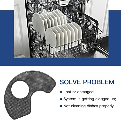 WPW10463906 Dishwasher Screen Filter Replacement Assembly for Whirlpool