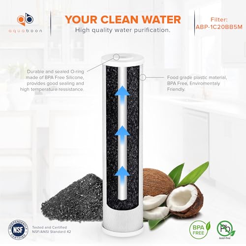 5 Micron 20 x 4.5 Whole House Water Filter Replacement Cartridge Set (3 Count)