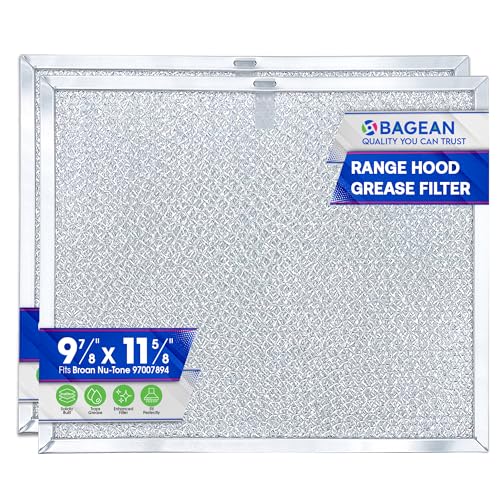 Stove Vent Filter 9.9"x11.6" 97007894 Fits Nutone Broan Range Hood Filter (2 Count)
