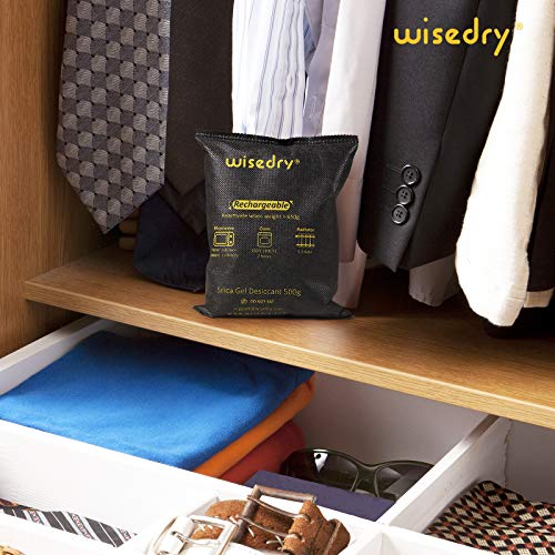 4 x 500 Grams [4.4 lbs] Rechargeable Silica Gel Car Dehumidifier (4 Count)