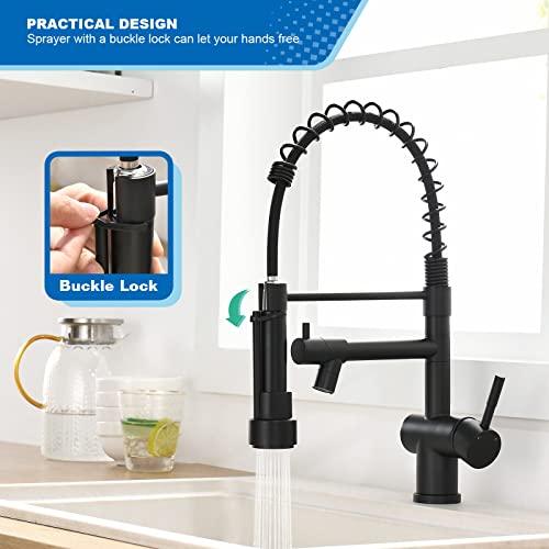Commercial Kitchen Faucet with Pull Down Sprayer