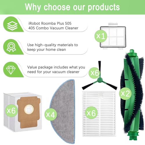 Replacement Parts Accessories Compatible with iRobot Roomba 104