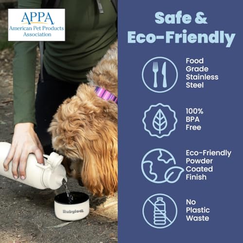 Dog Water Bottle with Detachable Bowl for Dog Lovers