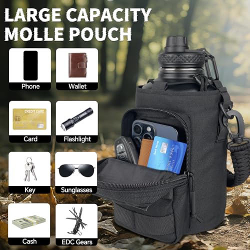 Half Gallon Water Bottle Insulated with Sleeve
