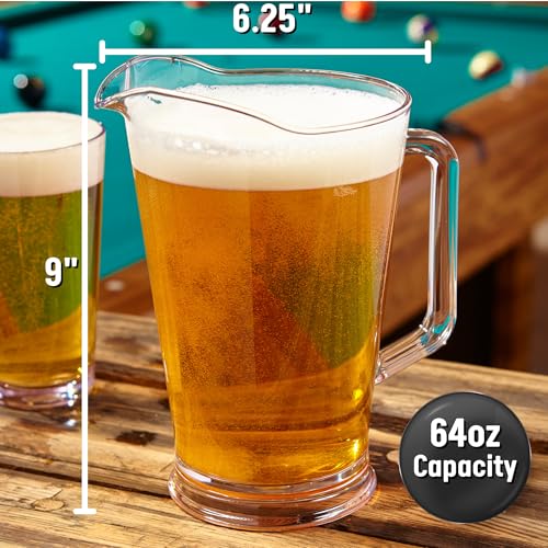64oz Bistro Clear Pitcher (2 Count)