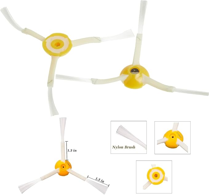 Replacement Parts for irobot Roomba 800 Series 850 860 861 866 870 880 890 900 Series 960 980 981 985 Vacuum Cleaner,Replenishement Kits with 2 Set Extractors,4 Filters,4 Side Brushes - AquaVibe