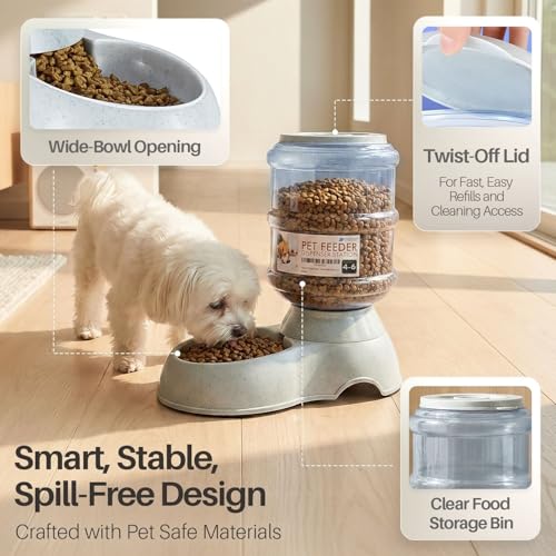 Automatic Pet Feeder & Waterer Set of 2 Pack
