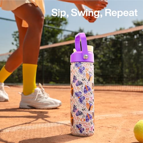 Insulated Water Bottle with Straw Stainless Steel Water Bottle