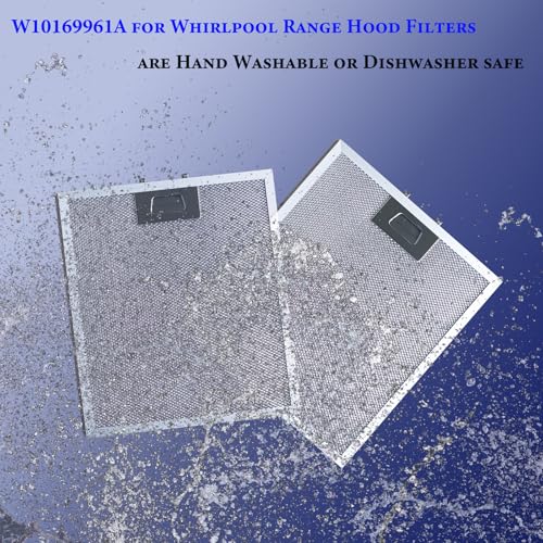 Upgraded W10169961A Range Hood Filter Fit for whirl (2 Count)