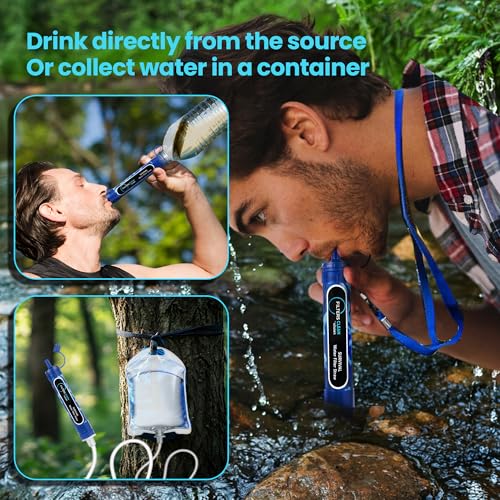 Filters Clean Survival Water Filter Straw (2 Count)