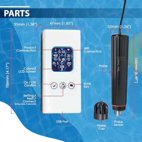 Smart Water Quality Tester Wireless WiFi Multi