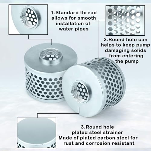2 Inch Round Hole Suction Strainer Filter Hose for Water Pump
