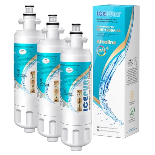 Alkaline ADQ36006101 Water Filter Replacement for LG LT700P (3 Count)