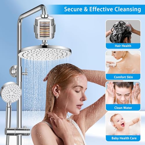4 Pack 22 Stage Shower Filter Replacement