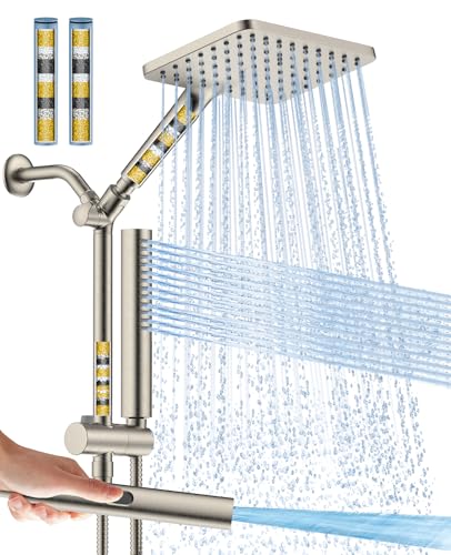High Pressure Filtered Shower Head with Handheld Combo