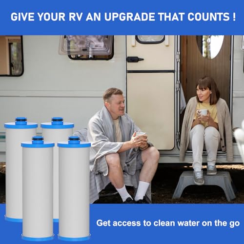 KW1 RV Water Filter 2.5 x 10" Compatible with RCS (4 Count)