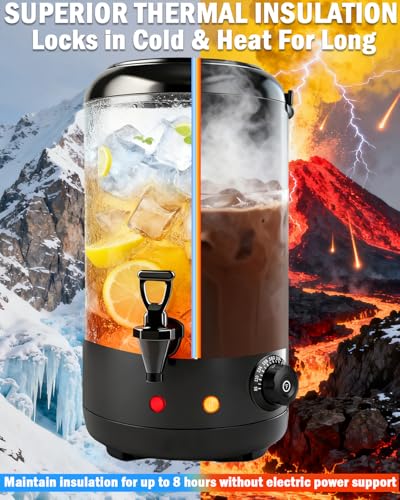 Electric Insulated Beverage Dispenser With Heating