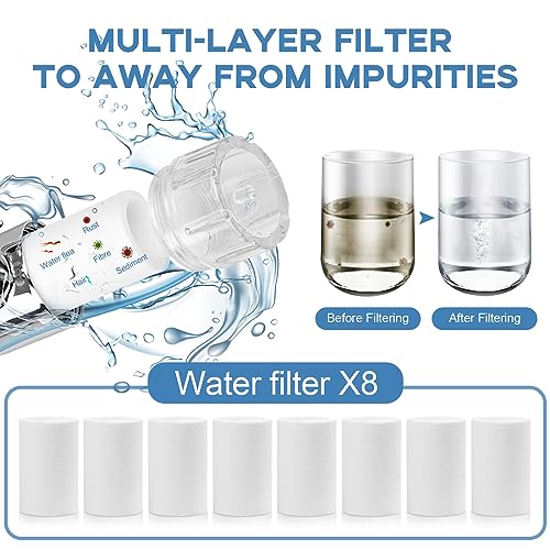 8 Pcs Faucet Filter Purifier Replacement for Kitchen Sink (8 Count)