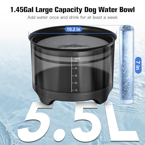 5.5L No Spill Dog Water Bowl