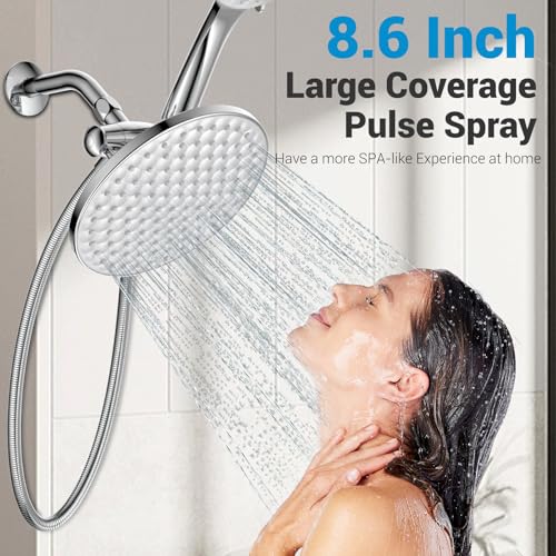Dual Shower Head with Handheld Combo (7 Count)