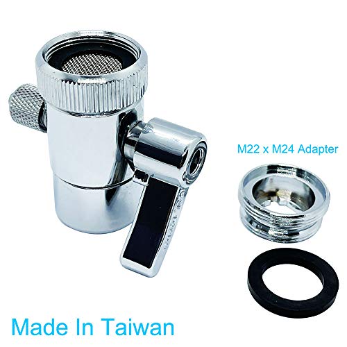 Kitchen Sink Faucet Water Filter Diverter Valve for Push on 1