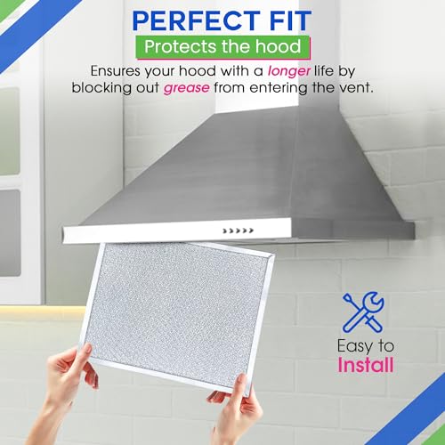Stove Vent Filter 9.9"x11.6" 97007894 Fits Nutone Broan Range Hood Filter (2 Count)