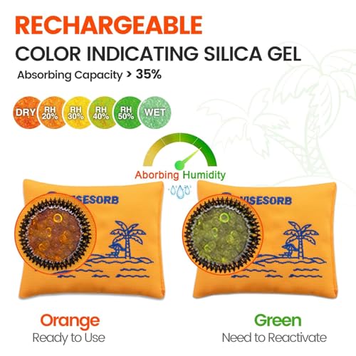 100g x 10 Pack Reusable Desiccant Packs for Storage (10 Packets)