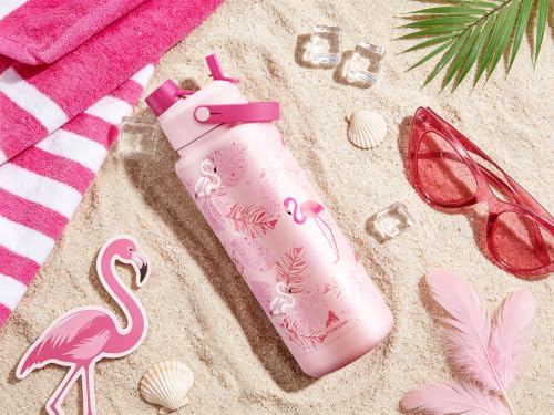 40 oz Insulated Water Bottle with 2