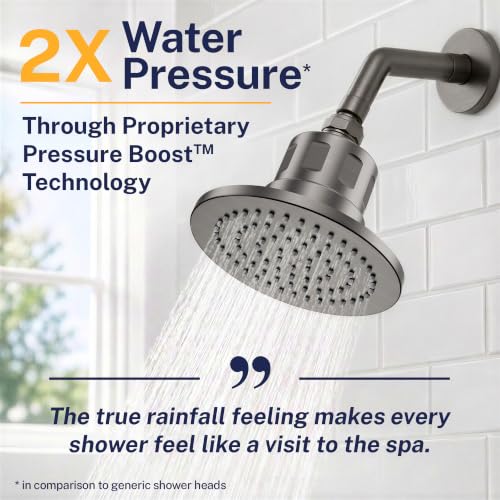 Gillian Filtered Shower Head for Hard Water