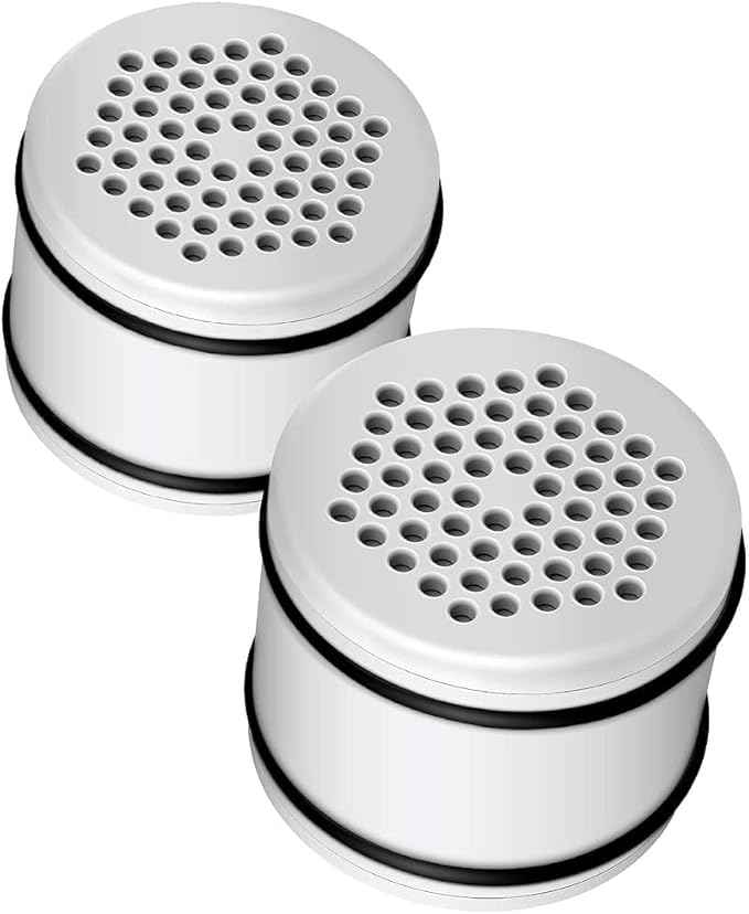 AQUA CREST WHR-140 Shower Filter Replacement Cartridge for Culligan® WHR-140, WSH-C125, ISH-100, HSH-C135, Shower Head Water Filter, with Advanced KDF Filtration Material, Pack of 2