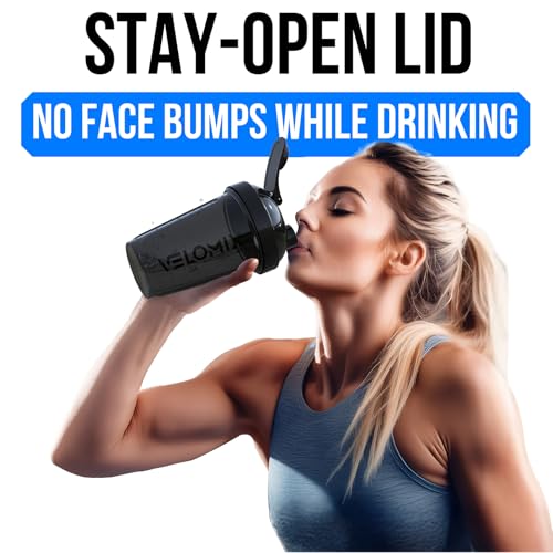 2 Pack 20oz Protein Shaker Bottle for Protein Mixes (2 Count)